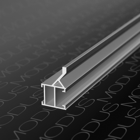 Профиль-ручка со шлегелем, L=5400мм, черный браш