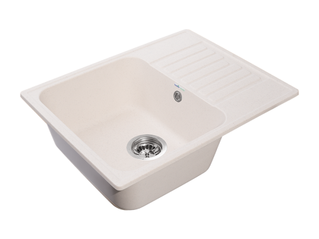 Мойка GranFest QUARZ 13, 617х480 мм, белый (прямоугольная, без сифона)