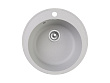Мойка GranFest QUARZ 08, d=480 мм, серый (круглая, без сифона)