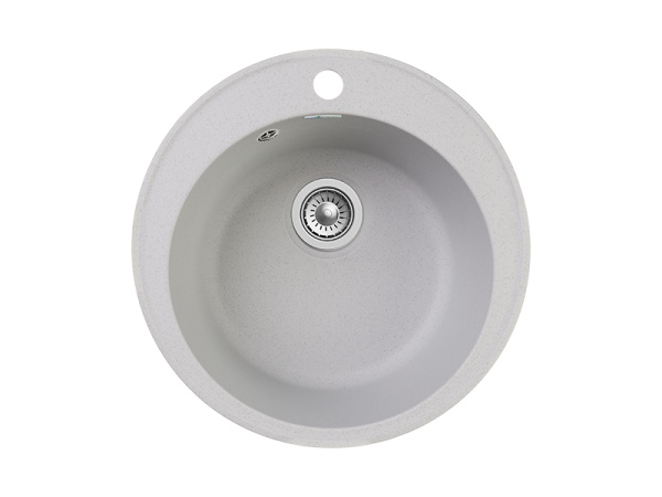 Мойка GranFest QUARZ 08, d=480 мм, серый (круглая, без сифона)