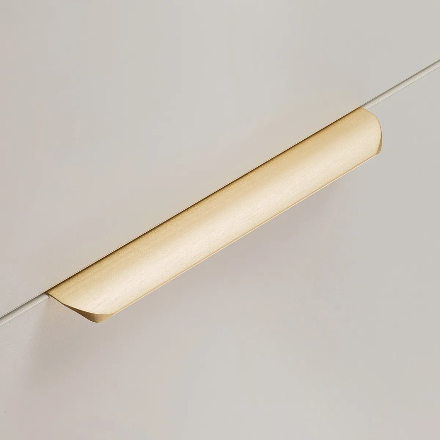 Ручка торцевая, HEXA, 160/190мм, металл, светлое брашированное золото, GTV