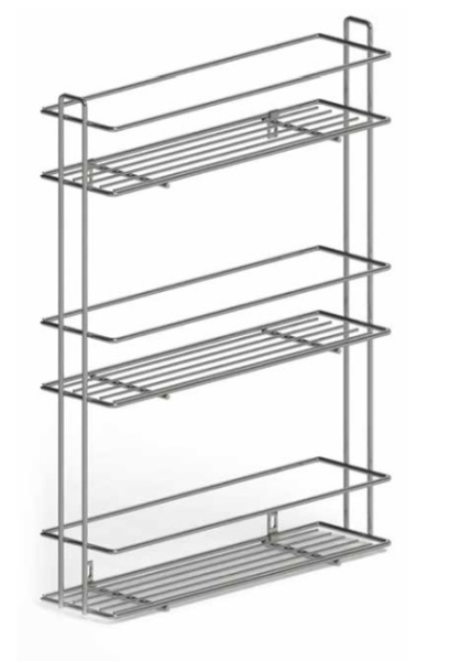 Полка для специй, 80х304х402, графит, Россия