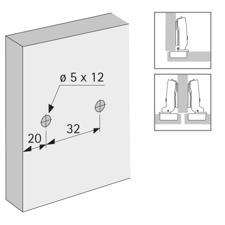 Монтажная планка линейная SENSYS/INTERMAT, 3мм, с эксцентриком, с евровинтами