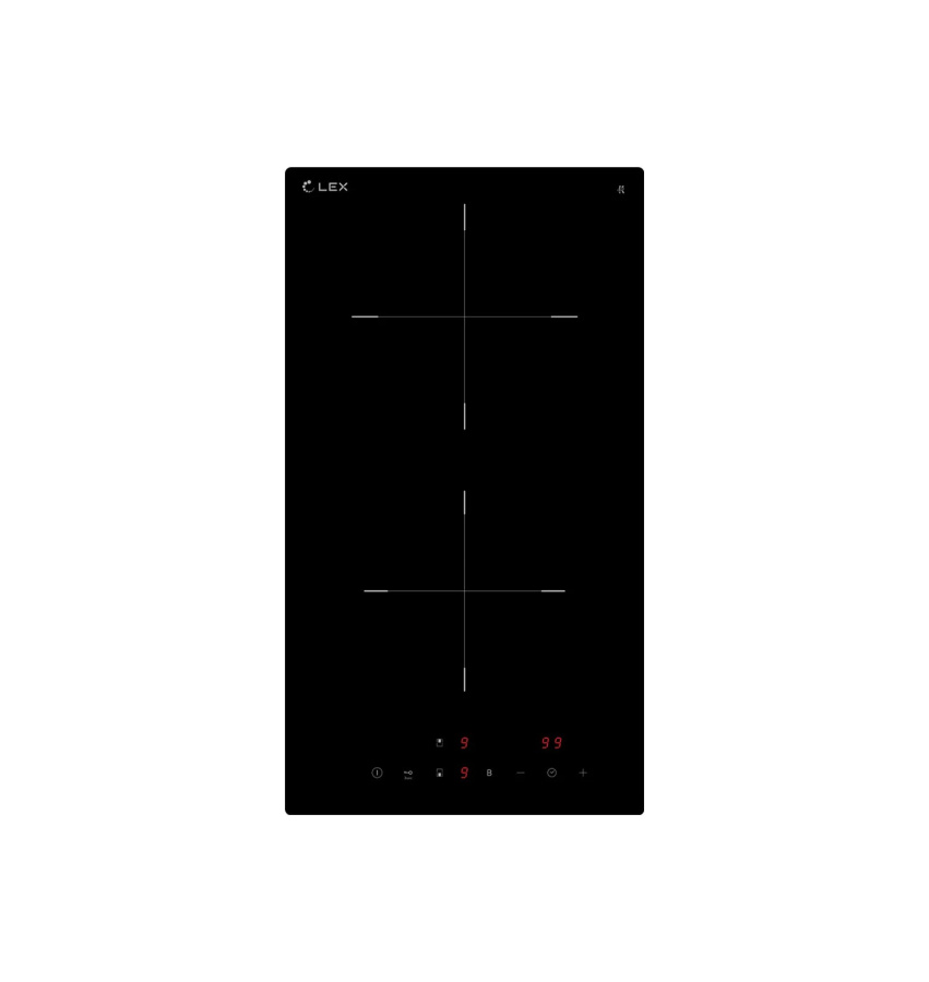 Варочная панель индукционная EVI 320A BL, 30 см, стеклокерамика, черный