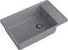 Мойка GranFest QUARZ 51, 753х476 мм, темно-серый (прямоугольная, без сифона)