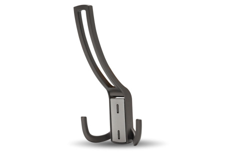 Крючок, 397, трехрожковый, металл, жемчужный серый/брашированный никель