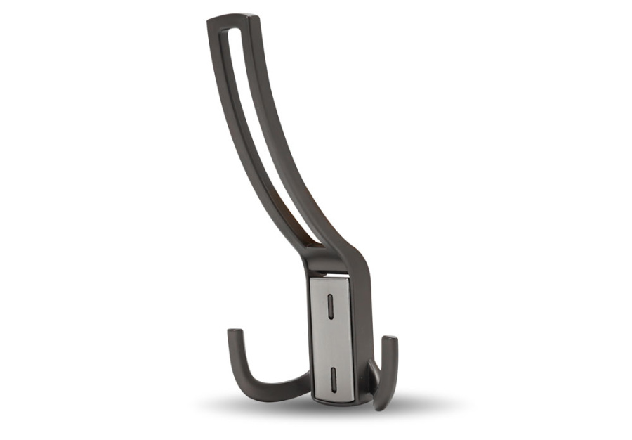 Крючок, 397, трехрожковый, металл, жемчужный серый/брашированный никель