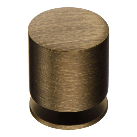 Ручка-кнопка, 1956 0026 ABM, d=26мм, металл, состаренная латунь