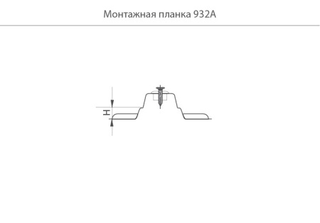 JET Планка для петли, h=0мм