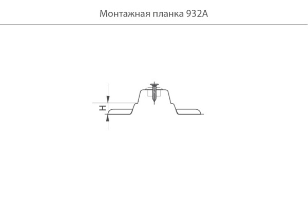 JET Планка для петли, h=0мм