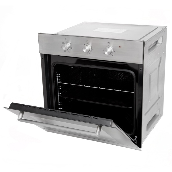 Духовой шкаф Konigin Flax 60 IX M6, 60см, черное стекло/инокс