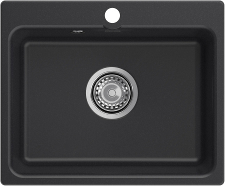 Мойка GranFest SMART 520, 520х430 мм, черный (без сифона) 