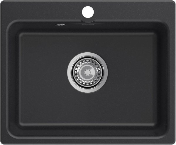 Мойка GranFest SMART 520, 520х430 мм, черный (без сифона) 