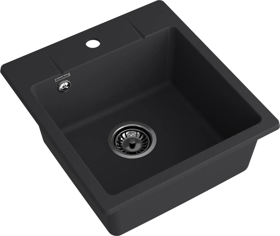 Мойка GranFest URBAN 245, 450х490 мм, черный