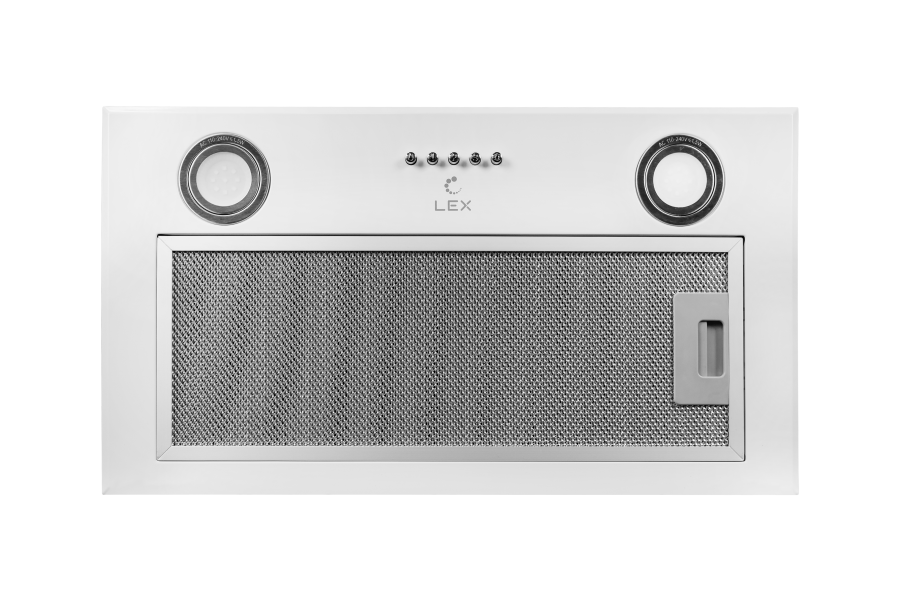 Вытяжка полновстраиваемая GS BLOC P 600 WHITE, 60см, б/угольного фильтра, белый, Lex