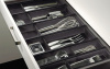 Лоток для столовых приборов, 311х473х55мм, в шкаф 400мм, черный, Blum Legrabox