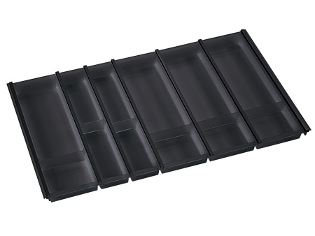 Лоток для столовых приборов, 811х473х55мм, в шкаф 900мм, черный, Blum Legrabox