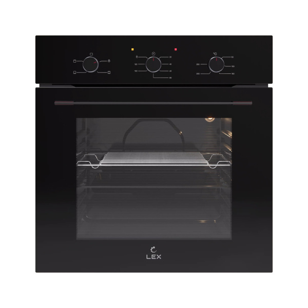 Духовой шкаф EDM 046 BBL, 60 см, стекло, черный, Lex
