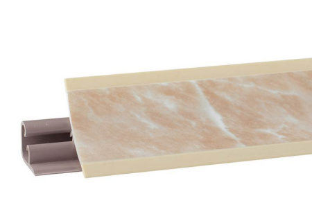 Плинтус LB-23, мрамор лосось, 3000мм