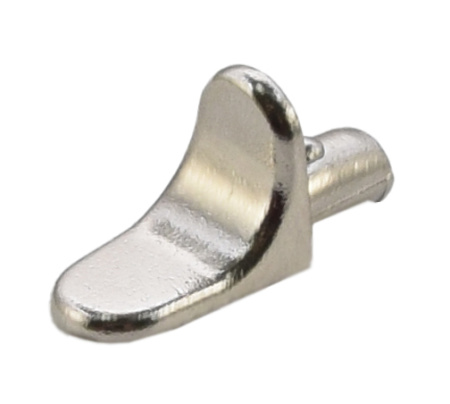 Полкодержатель без шипа, металл, никель, "уголок", CMF