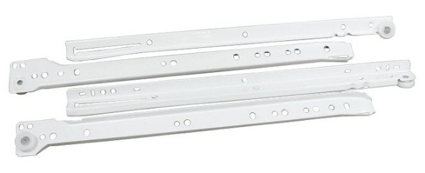 Направляющие роликовые 350мм, 0,8, белый