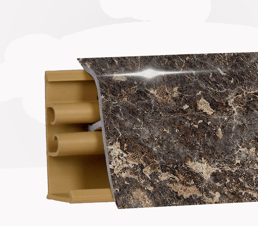 Плинтус LB-38, L=3000мм, королевский опал глянец, Россия