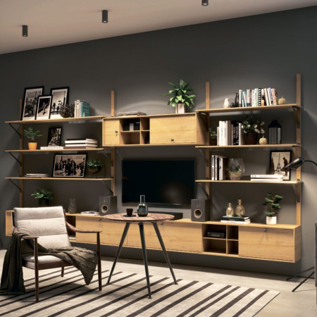 Полкодержатель GALA, 250х220мм, 60кг на пару, черный матовый, GTV