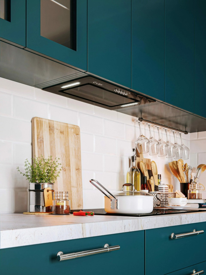 Вытяжка полновстраиваемая GS BLOC G 600 BLACK, 60см, б/угольного фильтра, черный, Lex