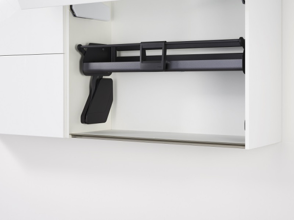 Выдвижная система Ай Мув в базу 800мм, 1 полка, в верхний шкаф, с довод., антрацит, Kessebohmer