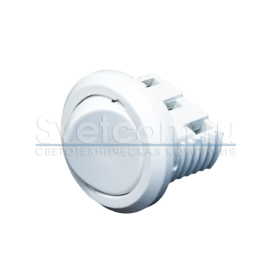 Выключатель врезной, Ø27мм, 250В/5А, под винт, белый