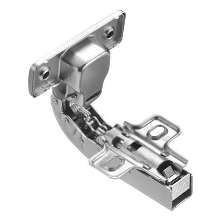 GTV Петля для фальшпанели, с планкой 0мм, с доводчиком, БЕЗ еврошурупа, 45мм