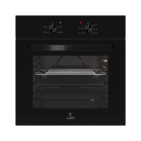 Духовой шкаф EDM 040 BBL, 60 см, стекло, черный, Lex