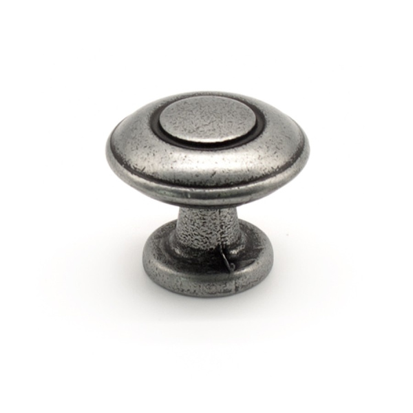 Ручка-кнопка, Iris, 11.3797.57, d=31мм, металл, олово