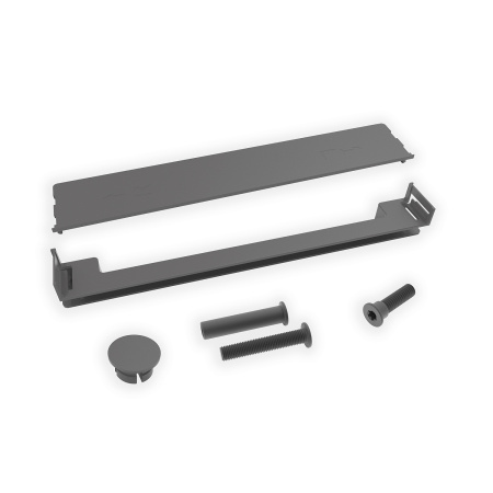 Комплект для торцевой части Фри Слим Флап при врезном монтаже, антрацит