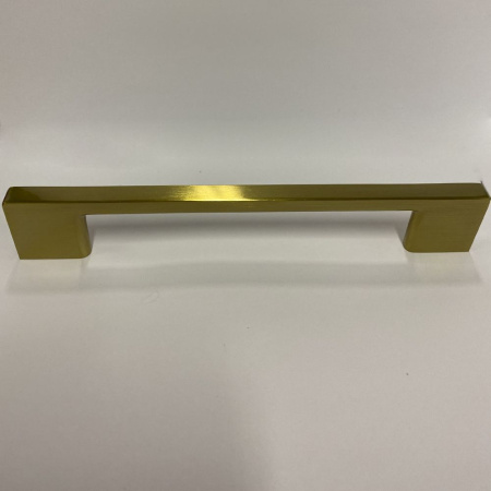 Ручка-скоба, UZ-819, 128мм, металл, позолоченная латунь