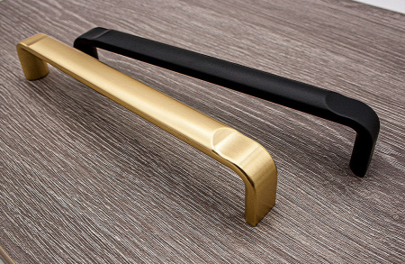 Ручка-скоба, Flint, 11.4147.24, 160мм, металл, брашированное золото