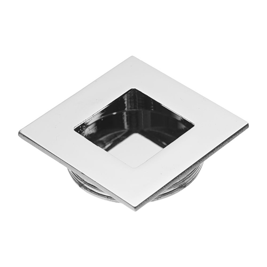 Ручка врезная, UZ-00B226-01, 40х40мм, квадрат, металл, хром, GTV