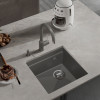 Мойка Rivelato LINO 454-R, 450х440х200мм, серый металлик