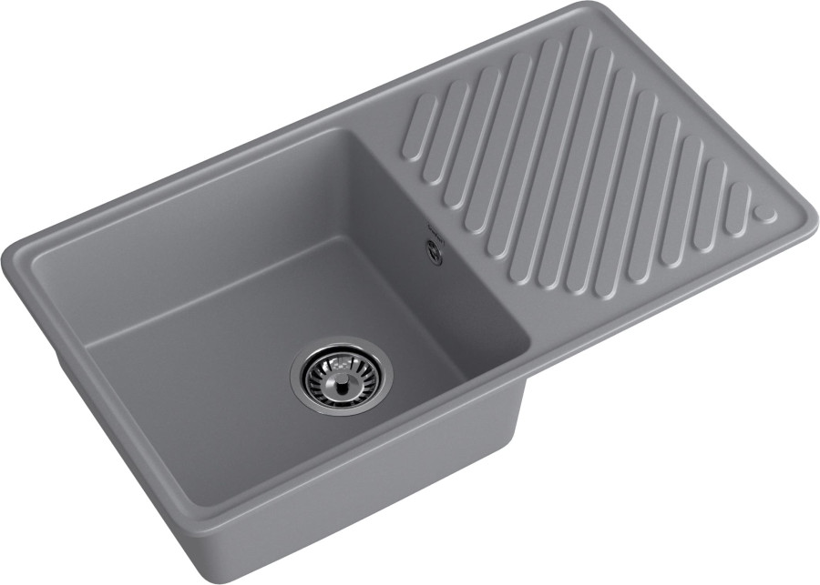 Мойка GranFest QUARZ 53, 851х479 мм, темно-серый (прямоугольная, без сифона)
