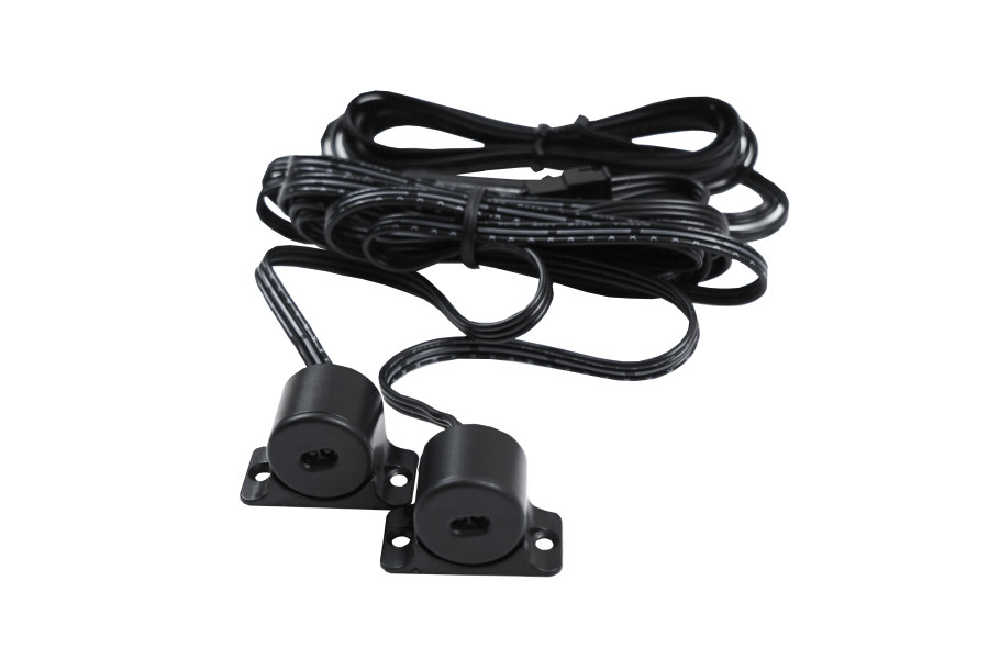 Выключатель ИК на преграду, с выносными сенсорами (2 шт.), 12-24В/36-72Вт, 4-15см, врезной Ø16мм/накладной, черный, Jet