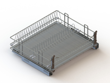 Сушка в нижний шкаф 800мм, 745х485х180мм, направляющие с доводчиком, хром, Россия