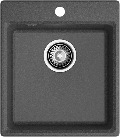 Мойка GranFest LEVEL 420, 420х480 мм, графит