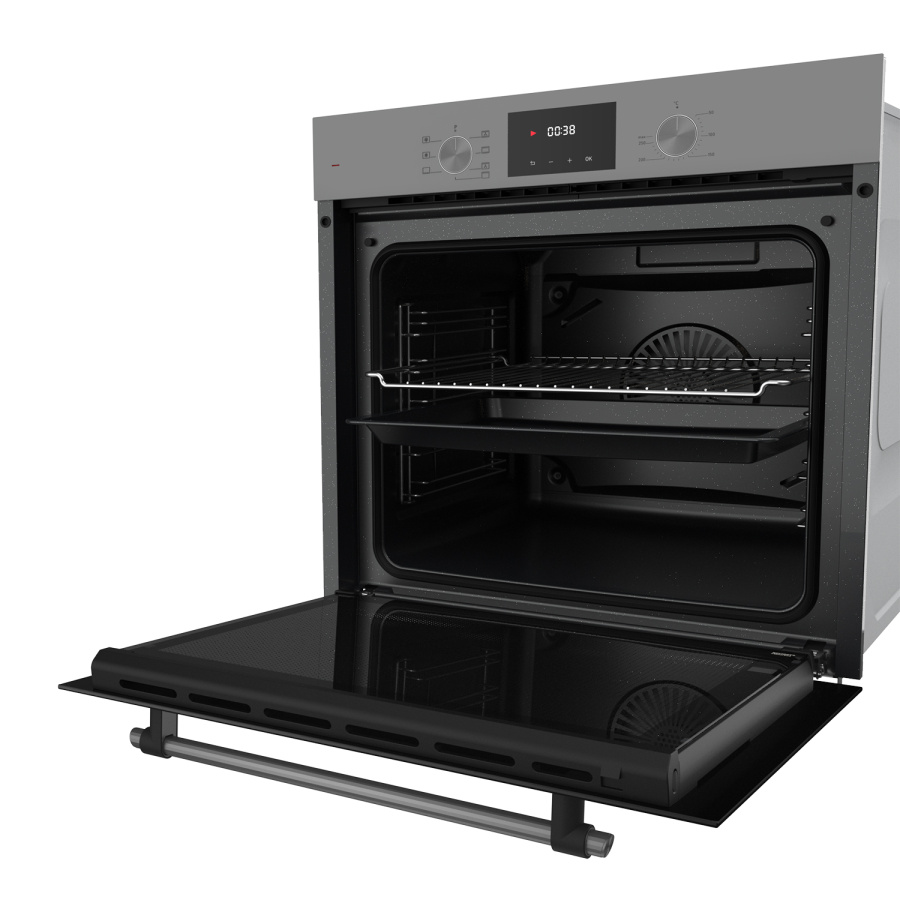 Духовой шкаф EDP 671 GR MAX, 60 см, стекло, серый, Lex