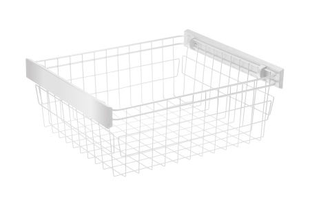 Корзина для белья в шкаф на 800мм, 460х730х233мм, без направляющих, белая