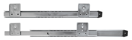 Направляющие шариковые для клавиатуры, неполного выдвижения, h=27мм, L=350мм, цинк, GTV