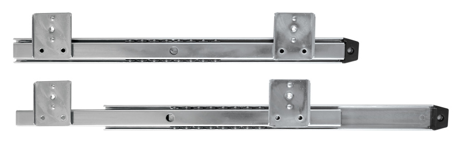 Направляющие шариковые для клавиатуры, неполного выдвижения, h=27мм, L=350мм, цинк, GTV