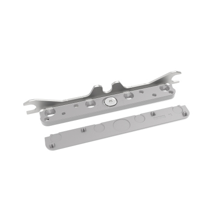 Комплект креплений к фасаду для Фри Слим (правое и левое) + заглушки, серый