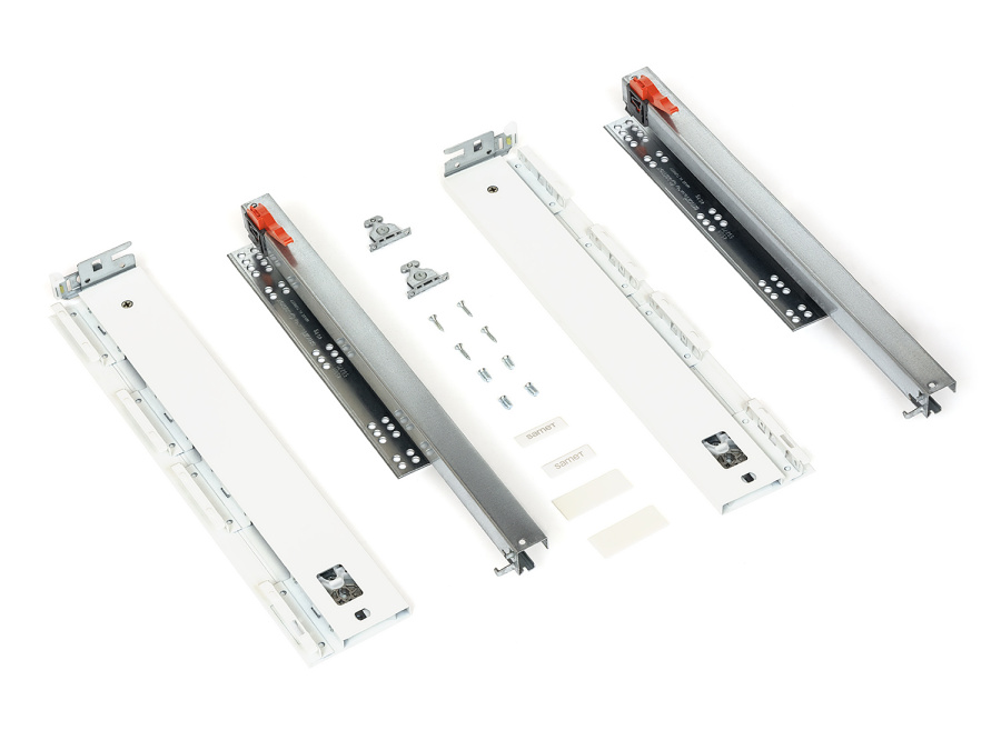 Ящик FLOWBOX с толкателем и доводчиком (PtO+SC), H=106/58мм, L=450мм, белый, Samet