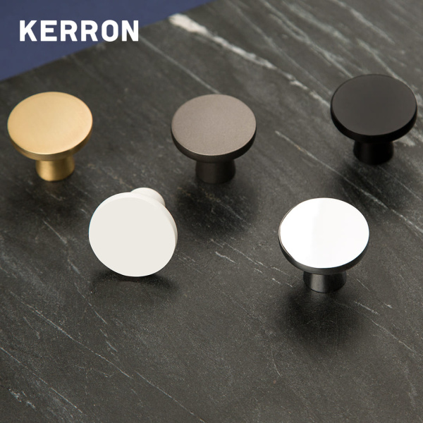 Ручка-кнопка, K-2380 BSG, 34х34х28мм, металл, матовое золото