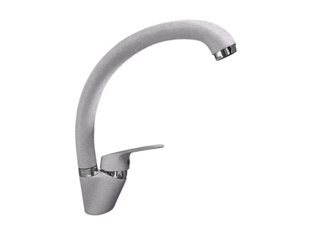 Смеситель GranFest 3323, d=35 мм, серый (без подводки)